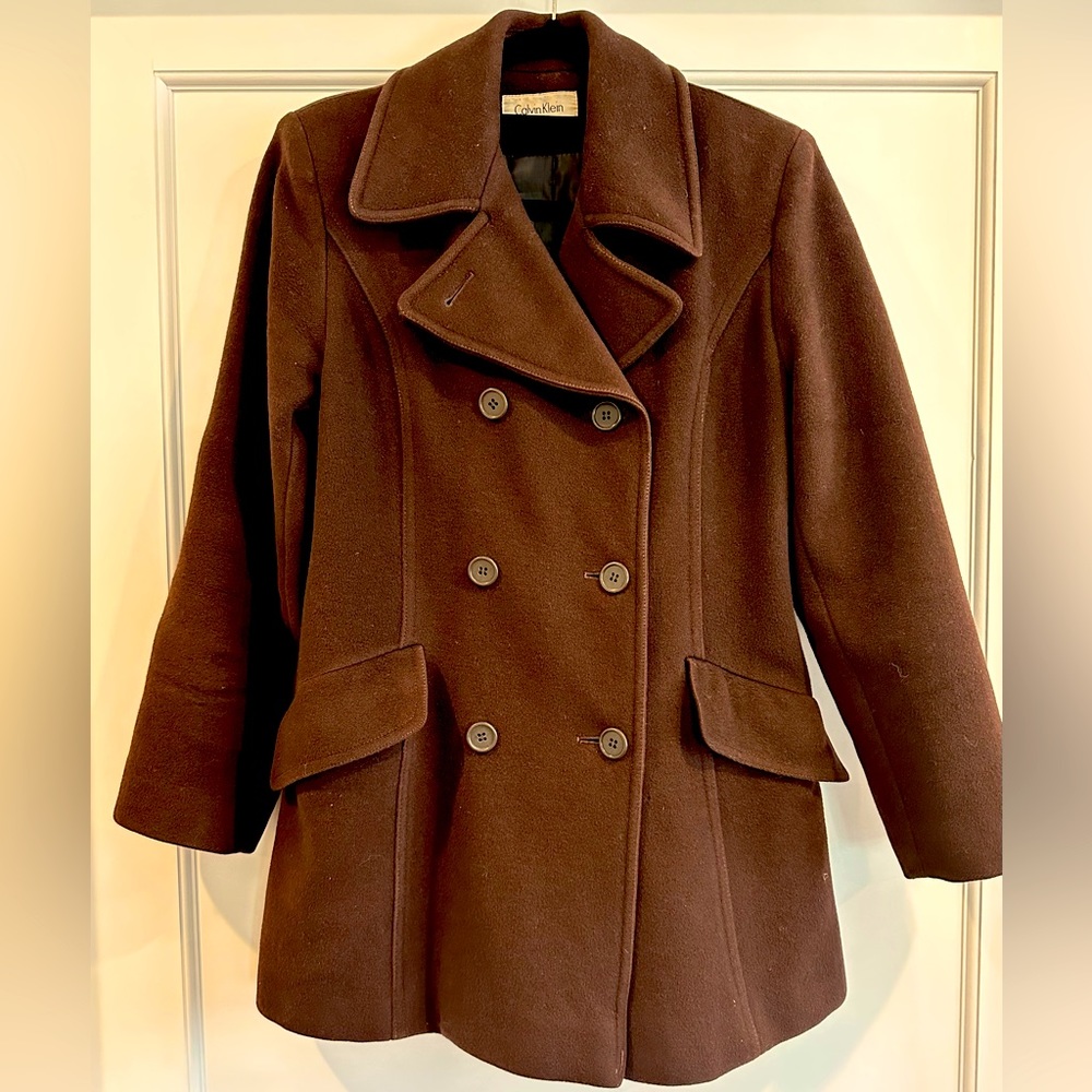 Calvin Klein double-breasted pea coat